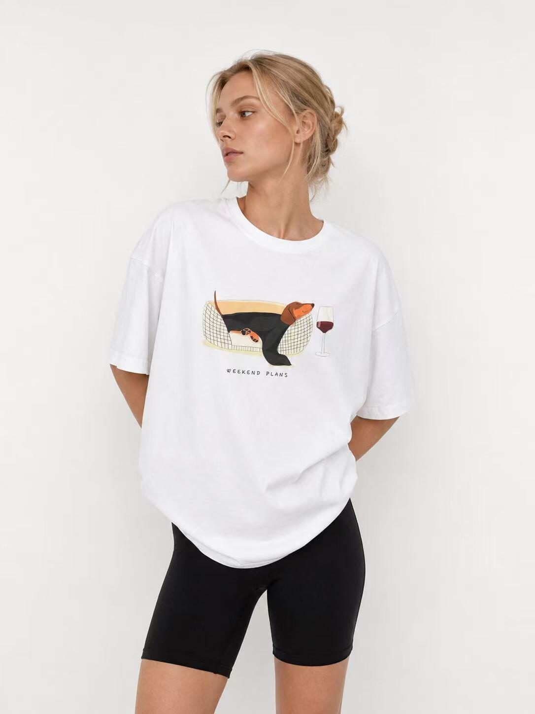 Mayorista O.TD - Camiseta oversize con estampado