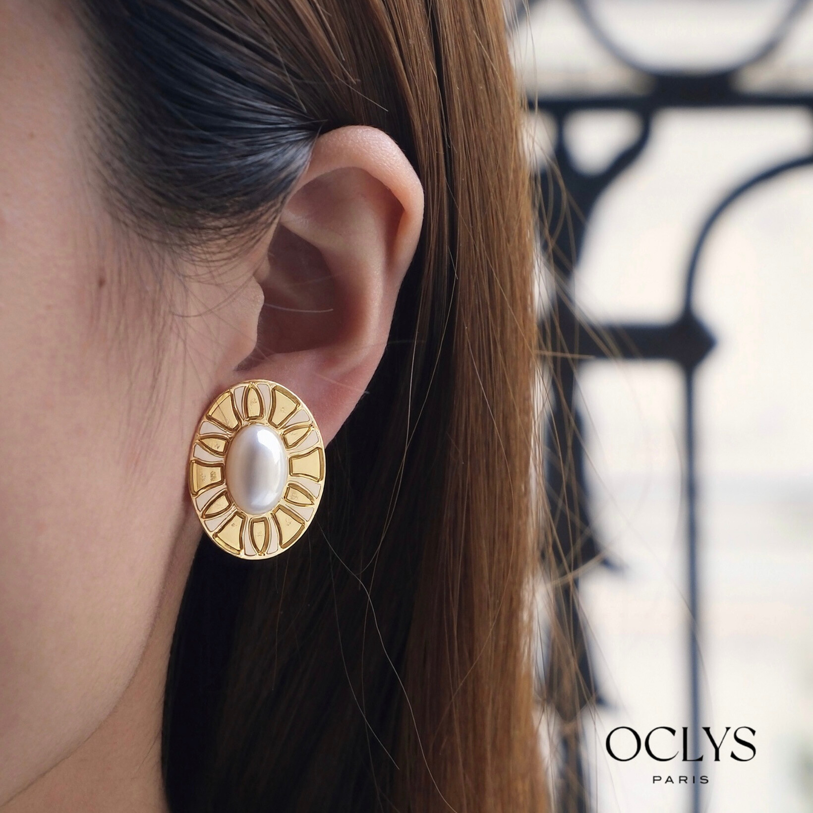 Wholesaler OCLYS - Sun necklace y golden golden steel chain Iria
