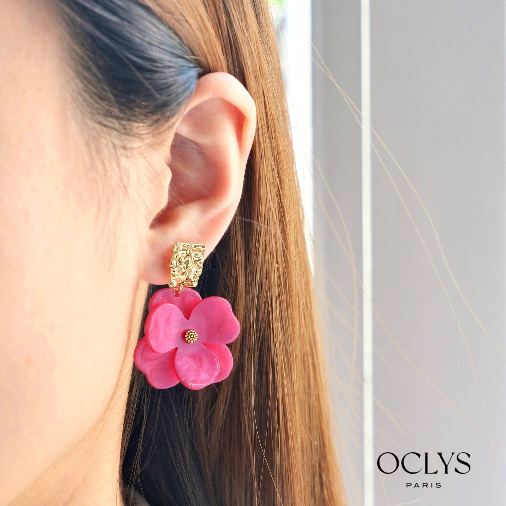 Wholesaler OCLYS - Sun necklace y golden golden steel chain Iria