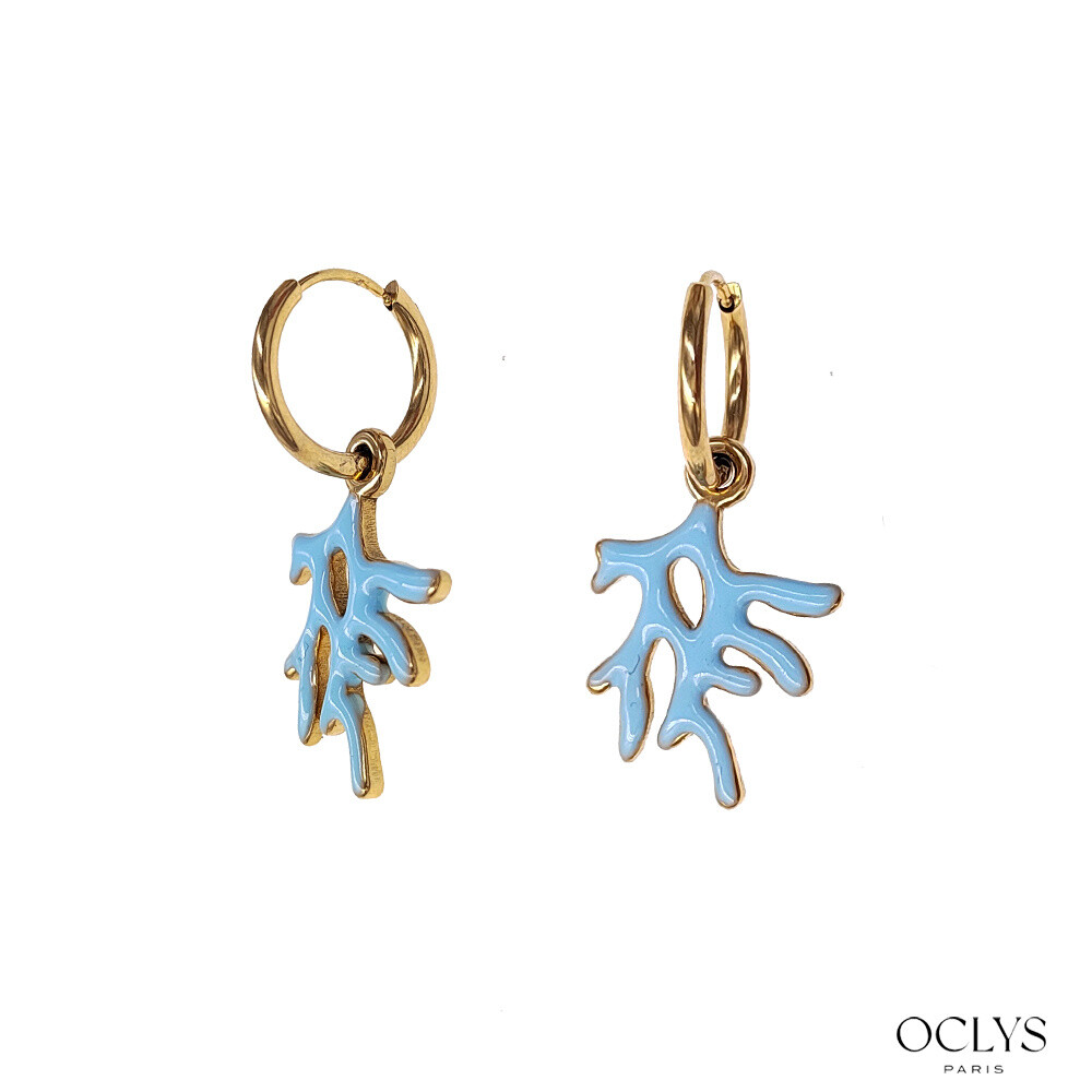 Wholesaler OCLYS - Stainless steel golden steel bracelet Kity Flower fabric