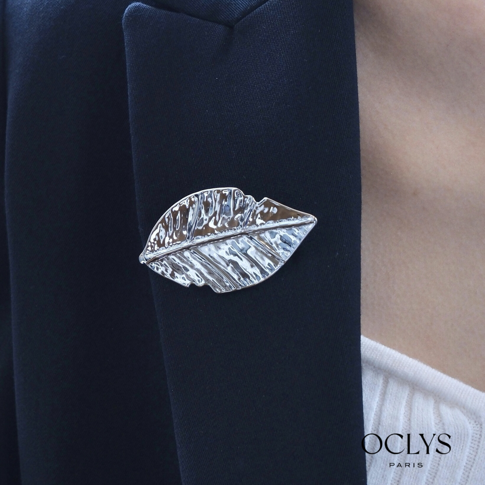 Wholesaler OCLYS - Marg stainless steel flower clip brooch