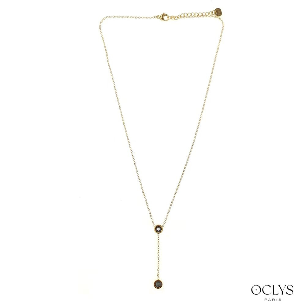 Großhändler OCLYS - Goldkette mit Edelstahl-Strasssteinen Kitaly