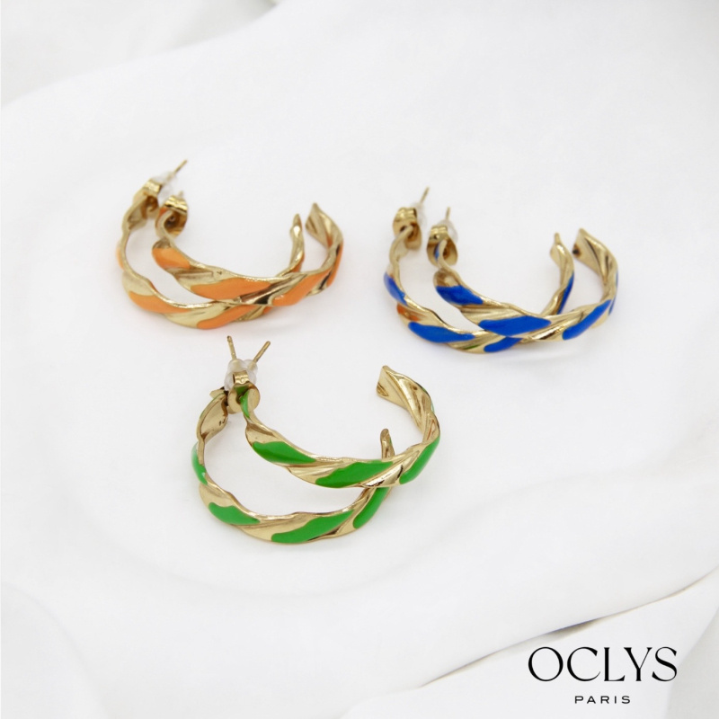 Grossiste OCLYS - Boucles d’oreilles créoles Nora