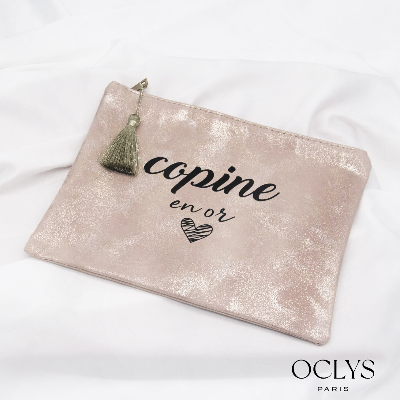 Wholesaler OCLYS - Colorful zipped cotton pouch with perfect mom print