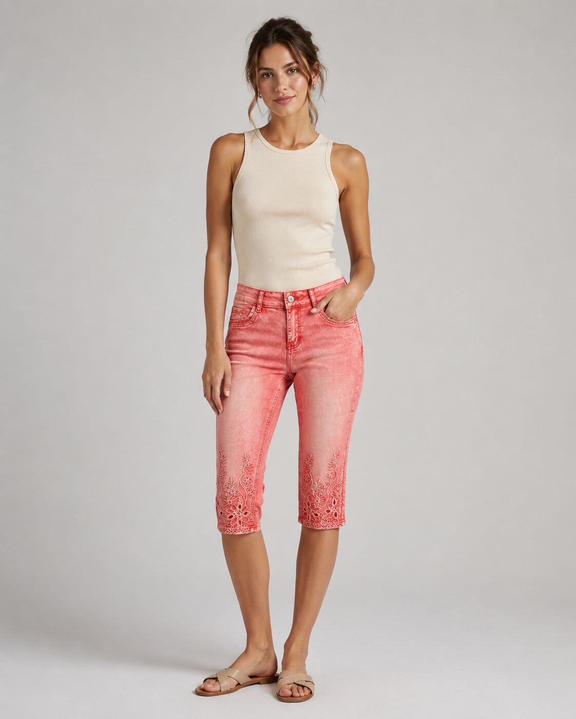 Grossista ONADO (Maison Onado) - Pantaloni bootcut con motivo