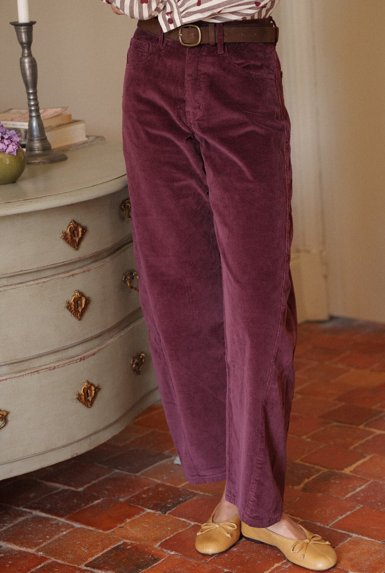 Grossista ONADO (Maison Onado) - Pantaloni dritti in velluto