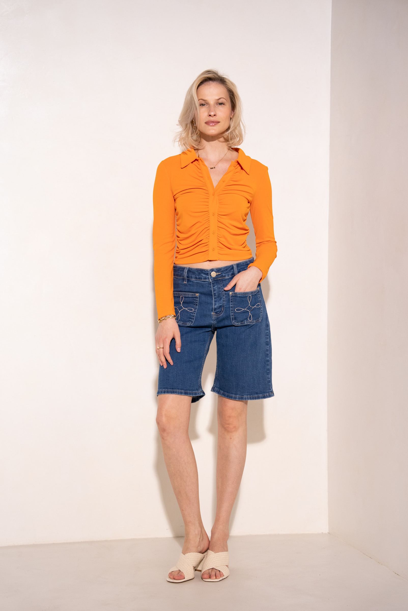 Wholesaler ONADO (Maison Onado) - Simple cropped pants