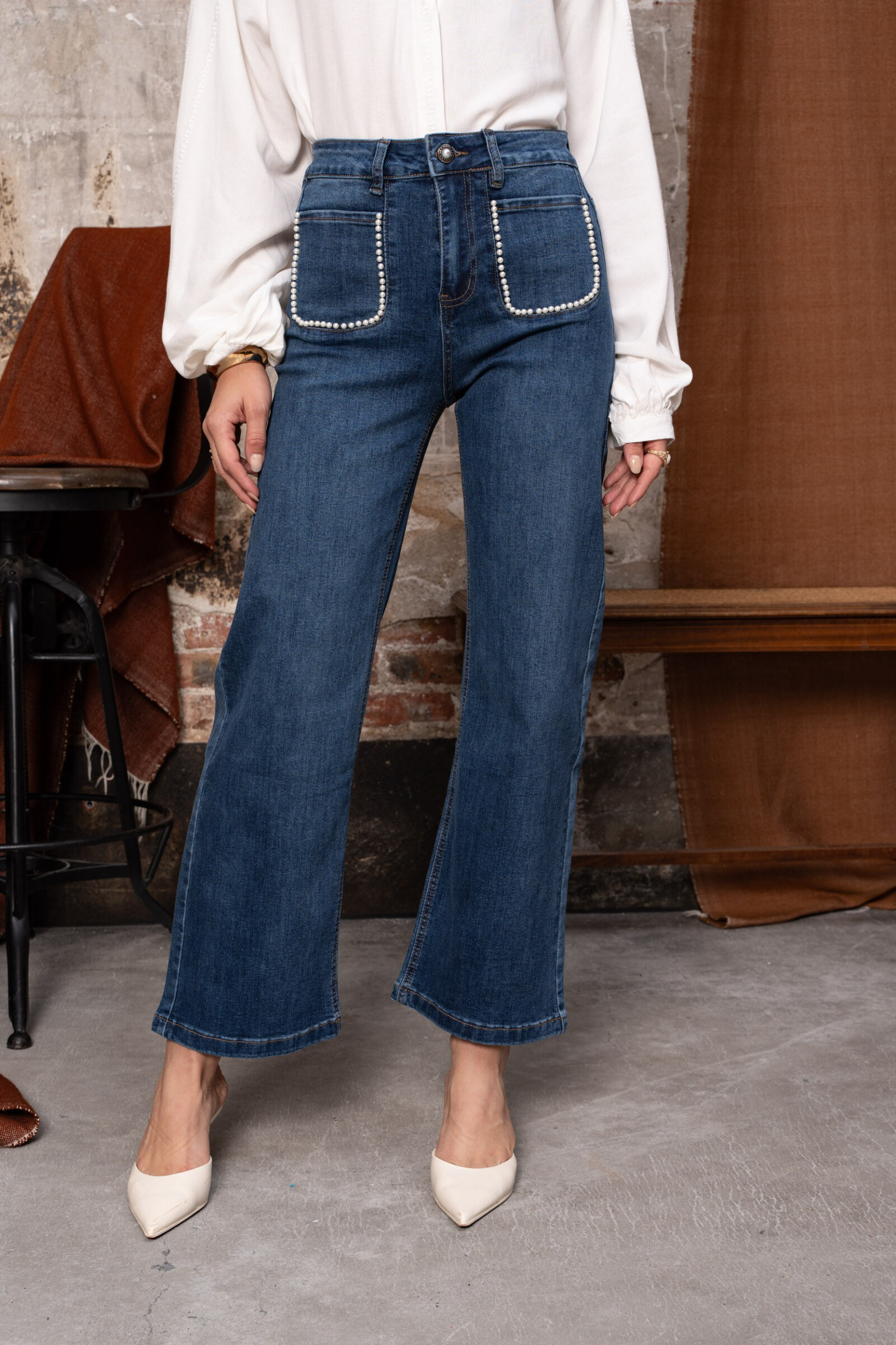 Wholesaler ONADO - Lara Wide Leg Jeans