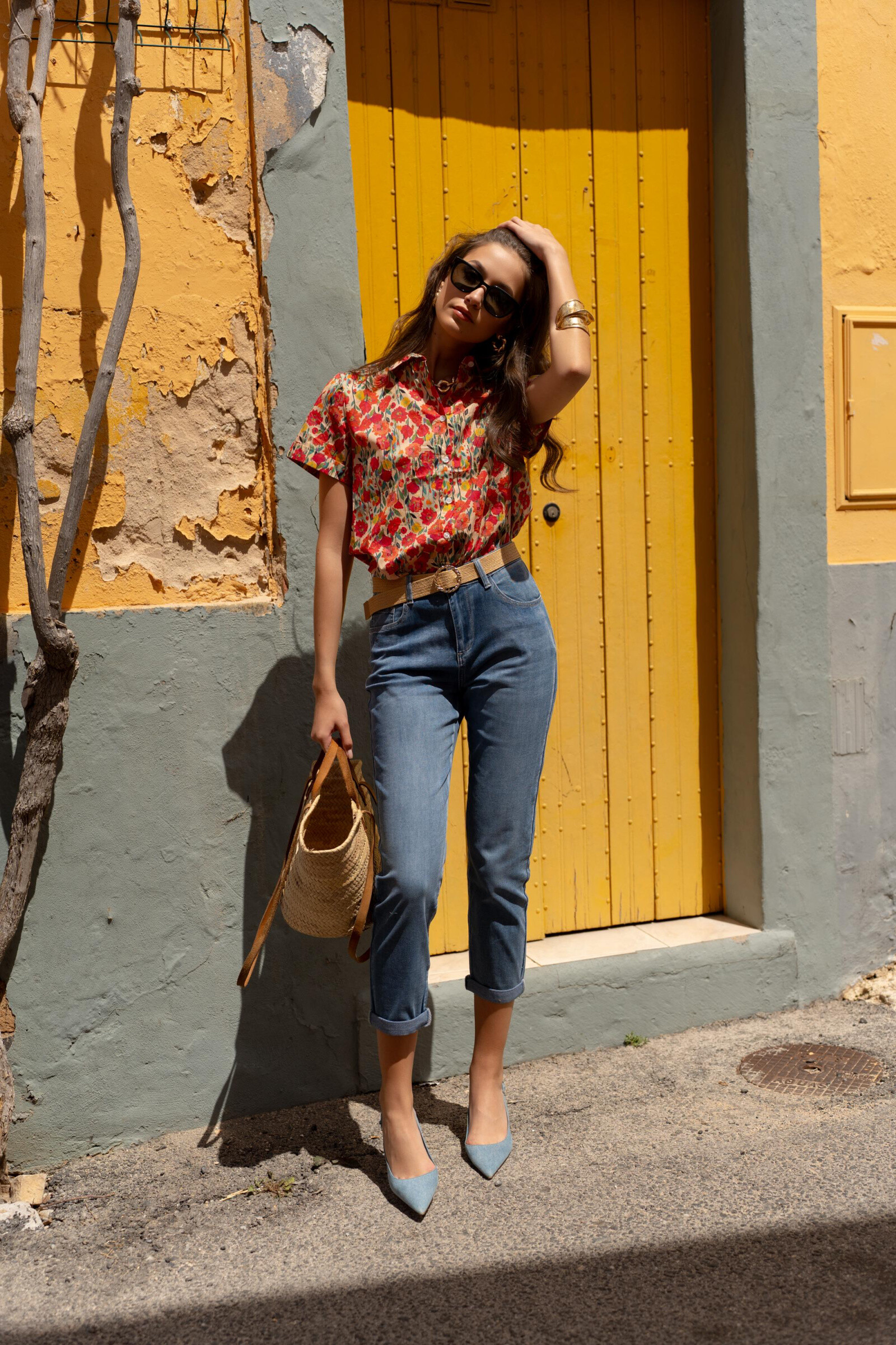Wholesaler ONADO - Jeans Light Denim Mom Fit