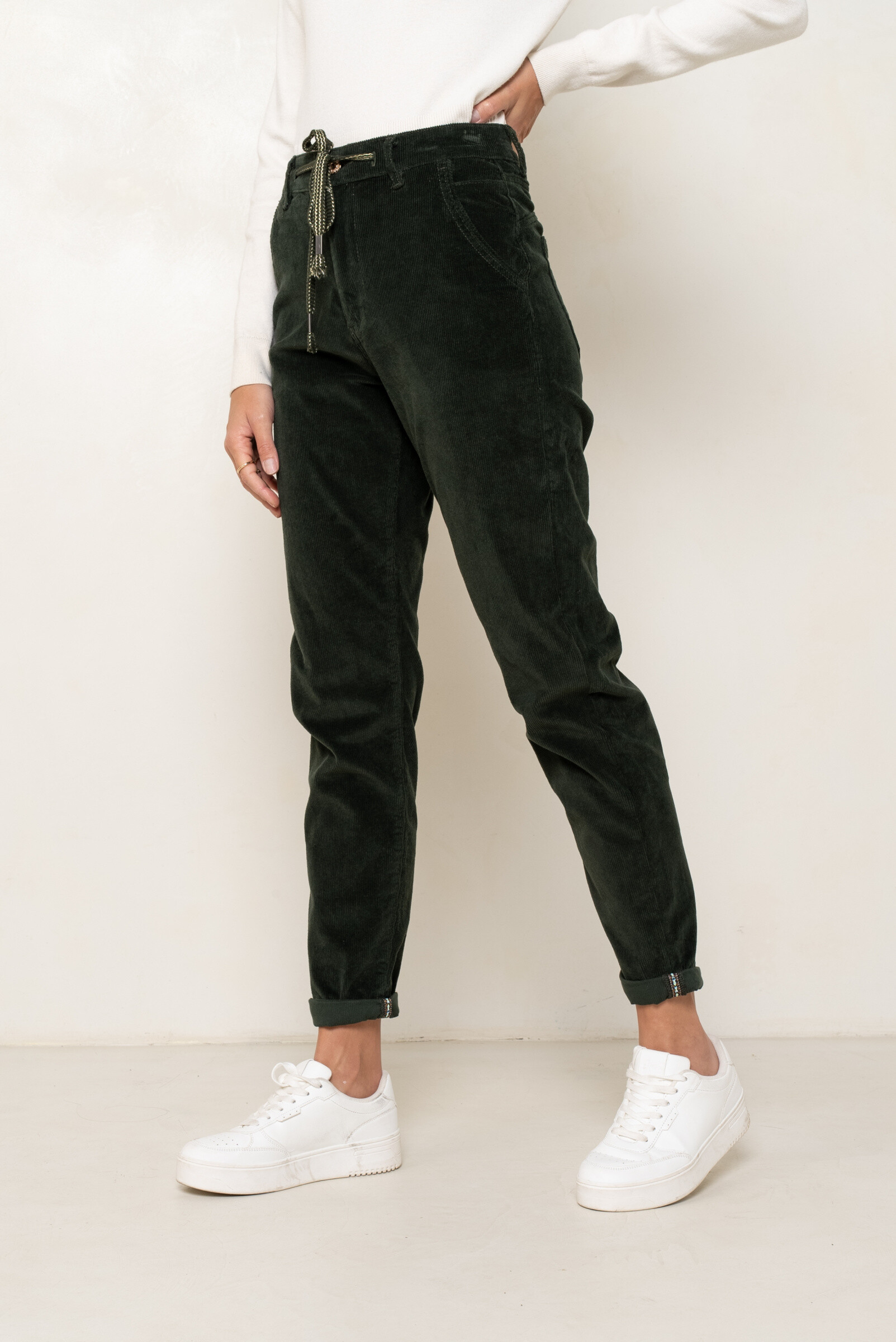 Wholesaler ONADO - Wide Fit Velvet Trousers