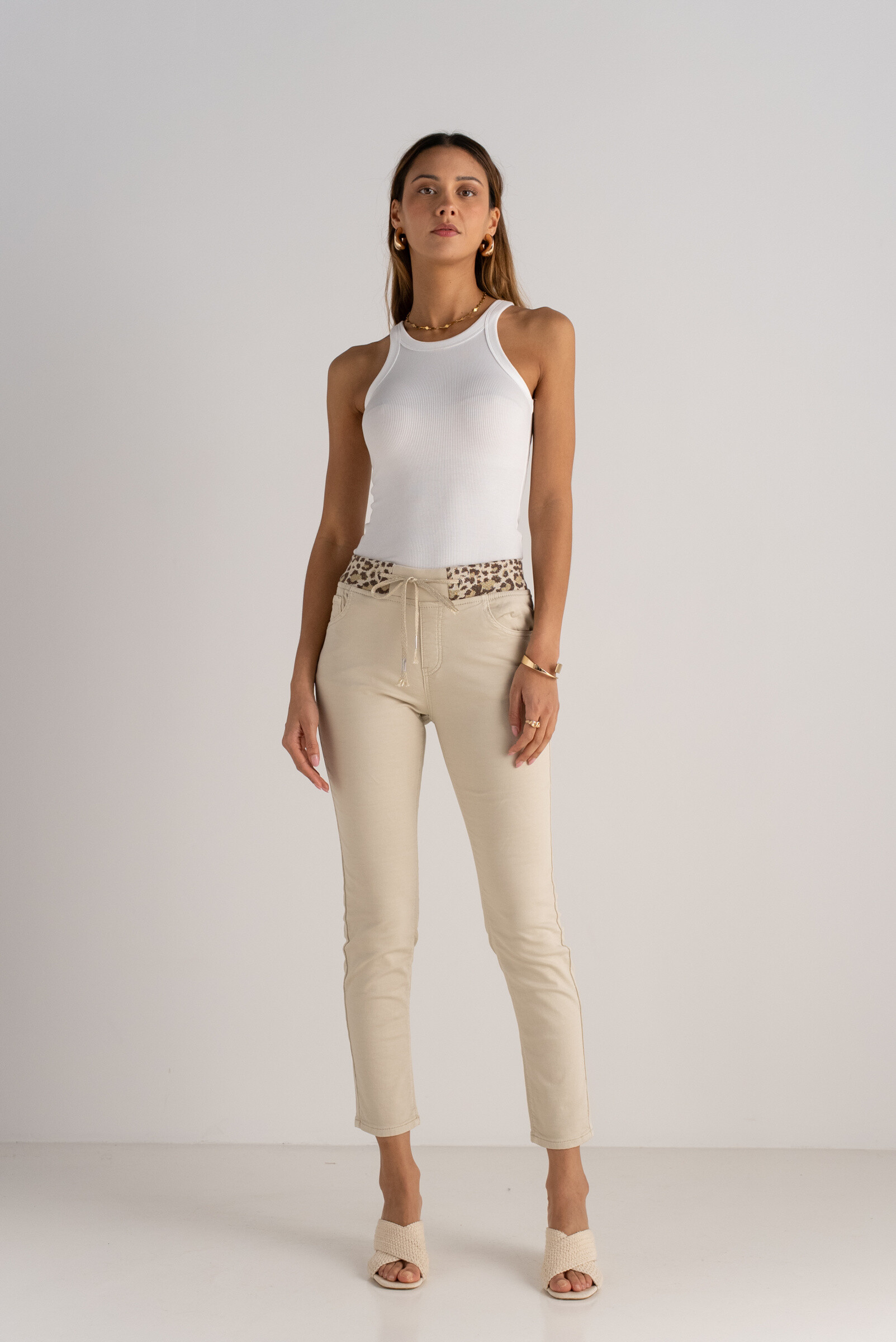 Großhändler ONADO - Jegging Comfort Elastic Leopard Band