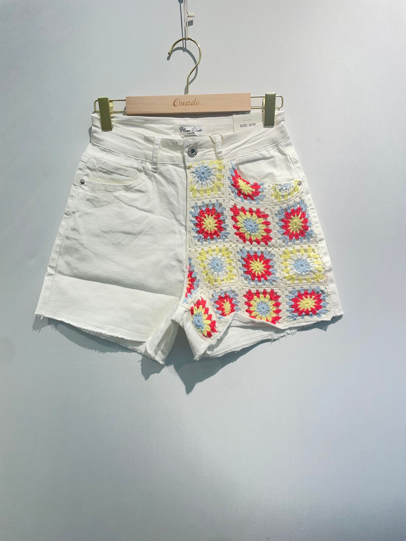 Grossiste ONADO - Short Bi-matière Crochet