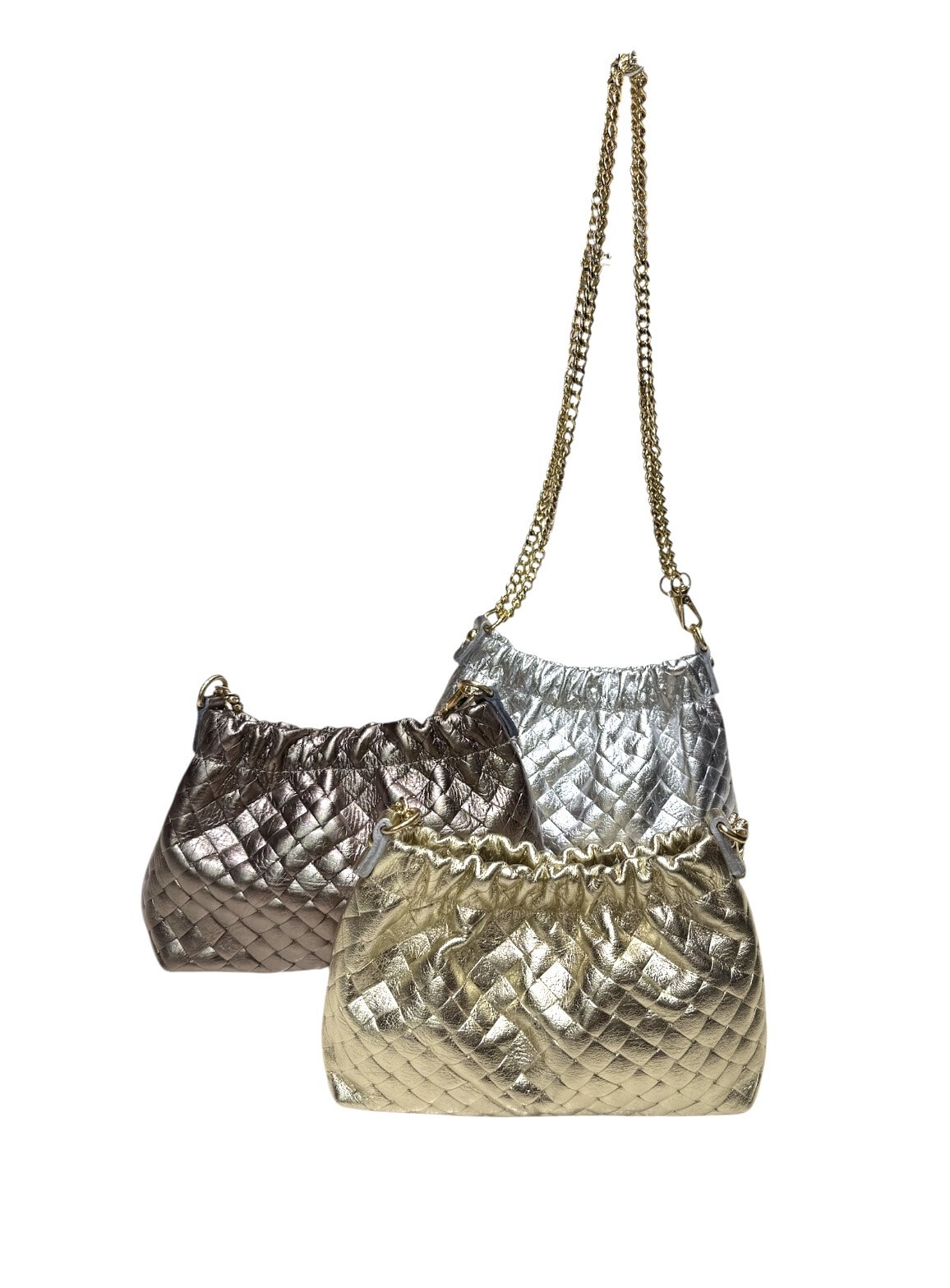 Grossiste Onyxo - Pochette habillé en cuir irisé