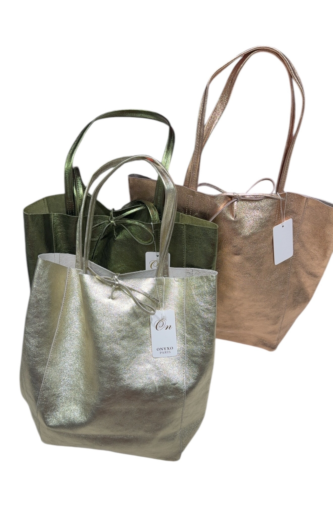 Grossiste Onyxo - Sac  à l’épaule en cuir irisé