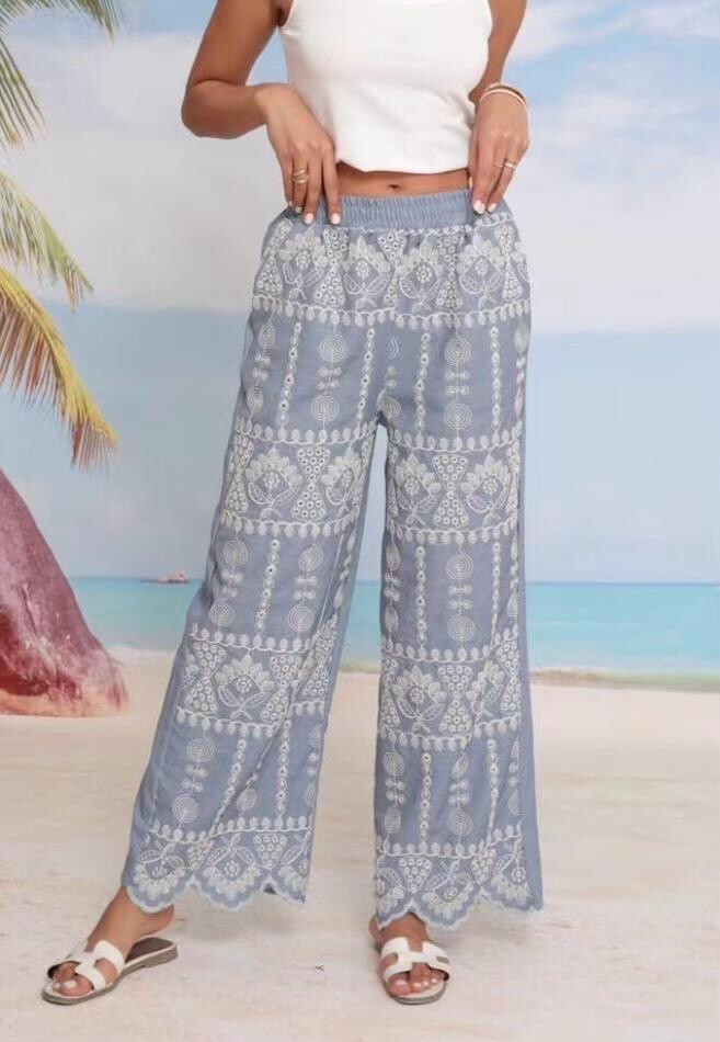 Wholesaler OOKA - Embroidered pants
