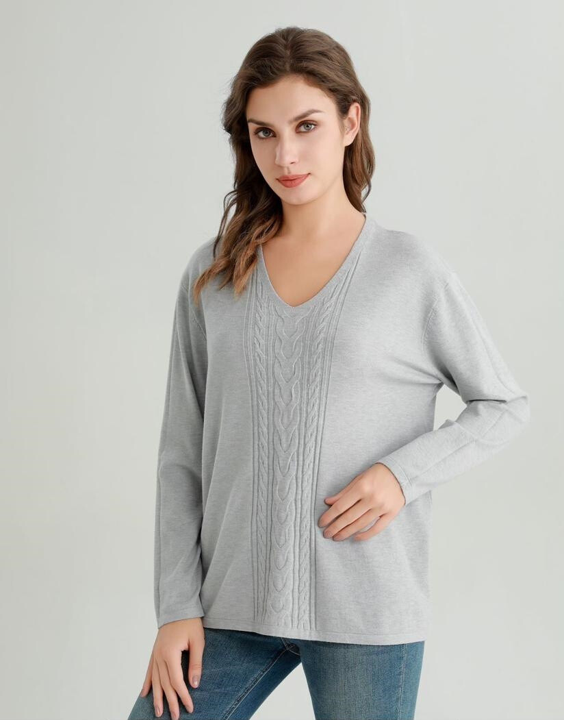 Wholesaler OOKA - V-neck sweater