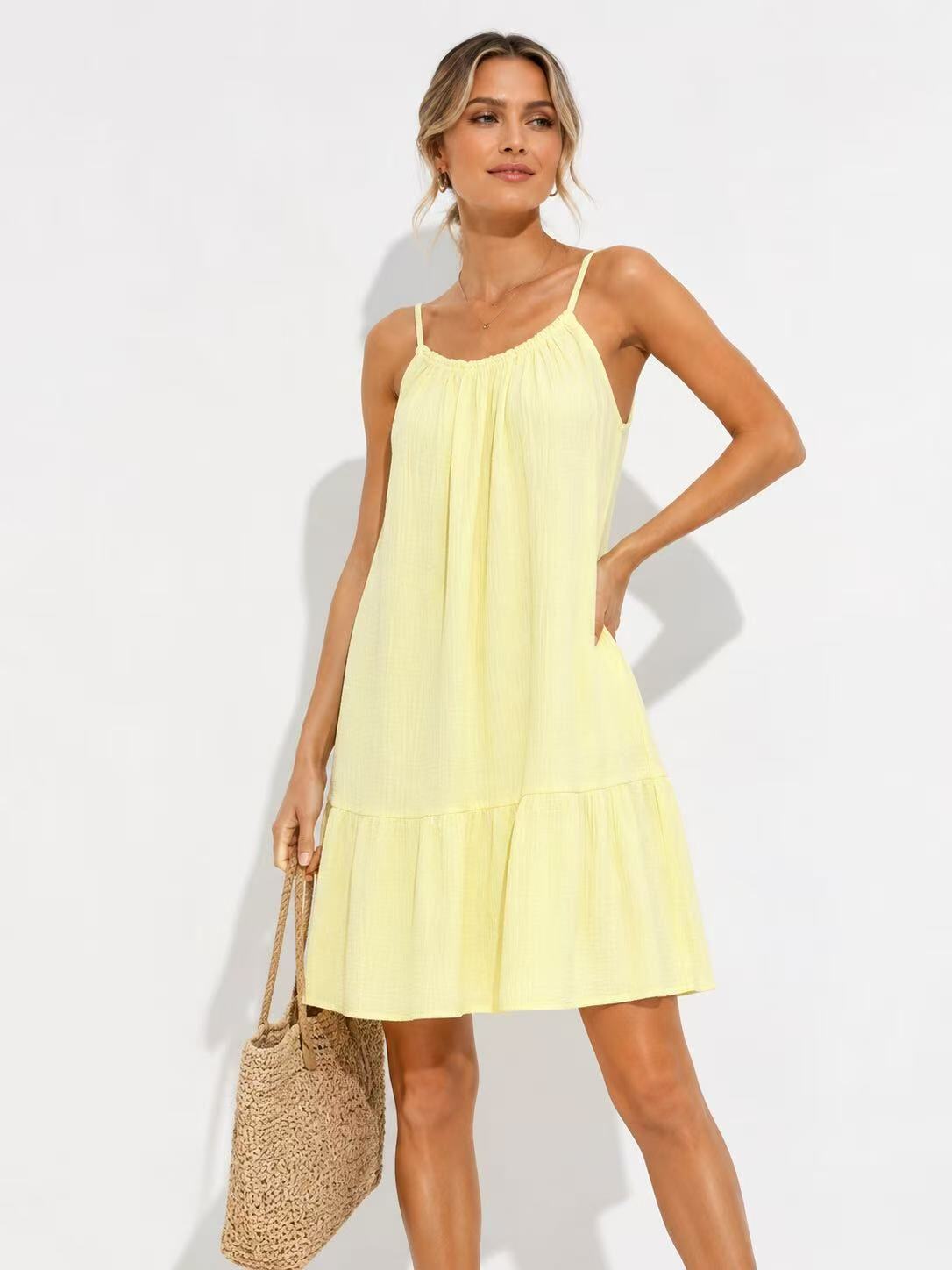 Großhändler OOKA - Sommerkleid aus Baumwollgaze