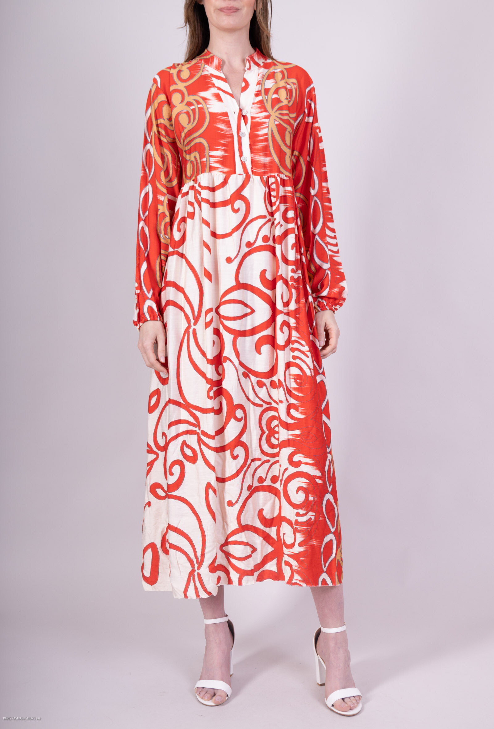 Wholesaler OOKA - Printed long dress