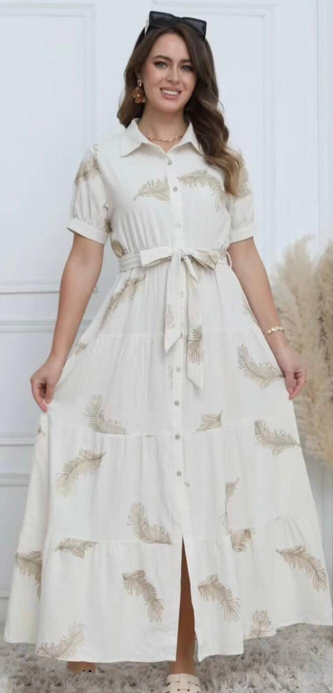 Wholesaler OOKA - Long embroidered dress