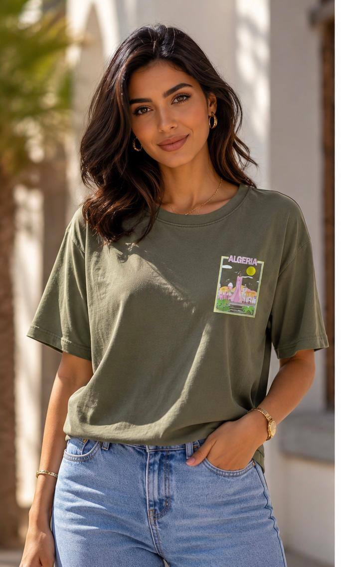 Grossiste OOKA - T-shirt imprimée ALGERIA