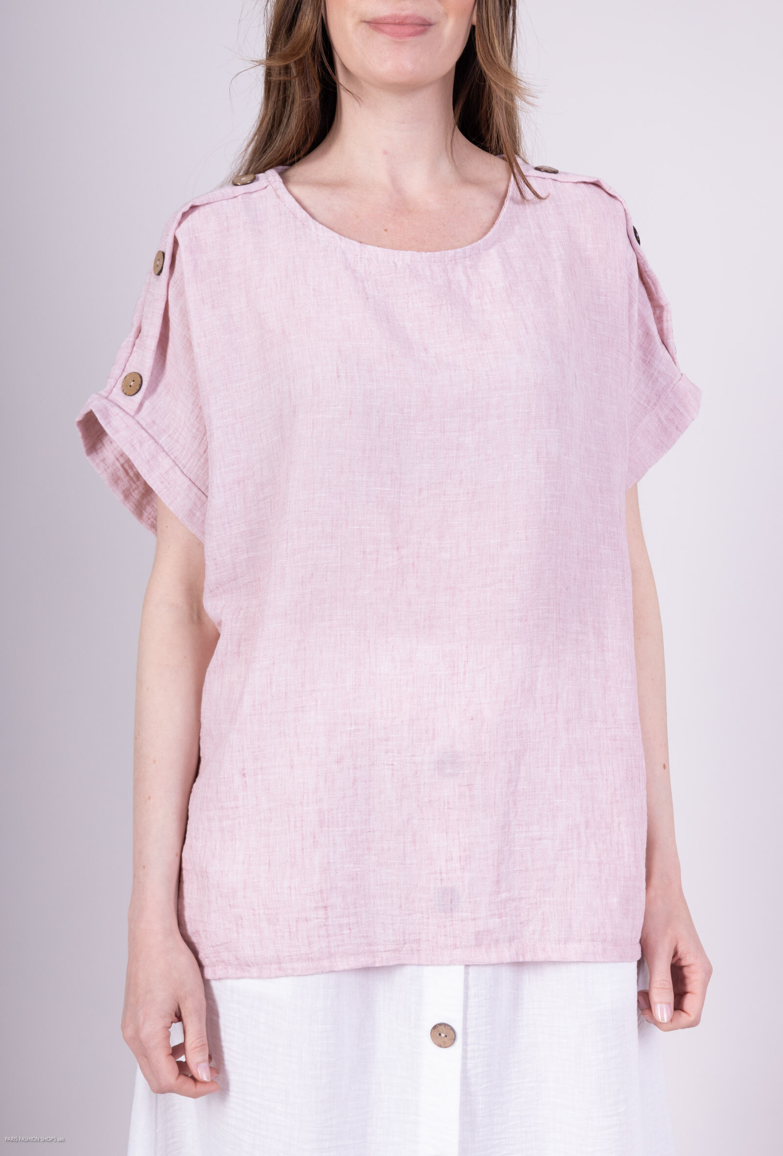 Wholesaler OOKA - Linen t-shirt