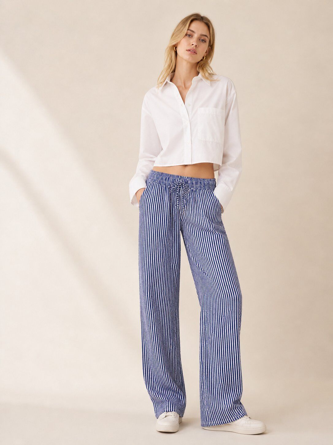 Wholesaler O.TD - Printed double gauze trousers