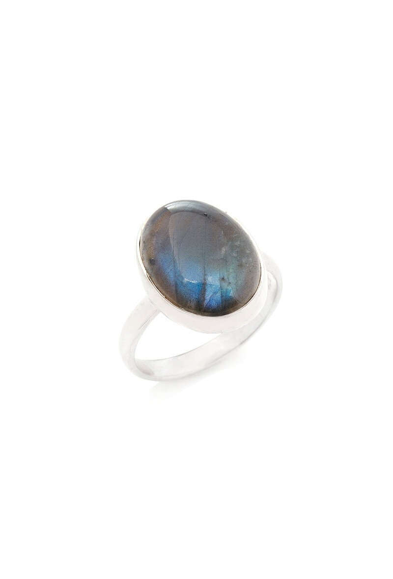 Wholesaler OPALOOK FRANCE - Ring with multicolored labradorite, in silver - CCP -BA009