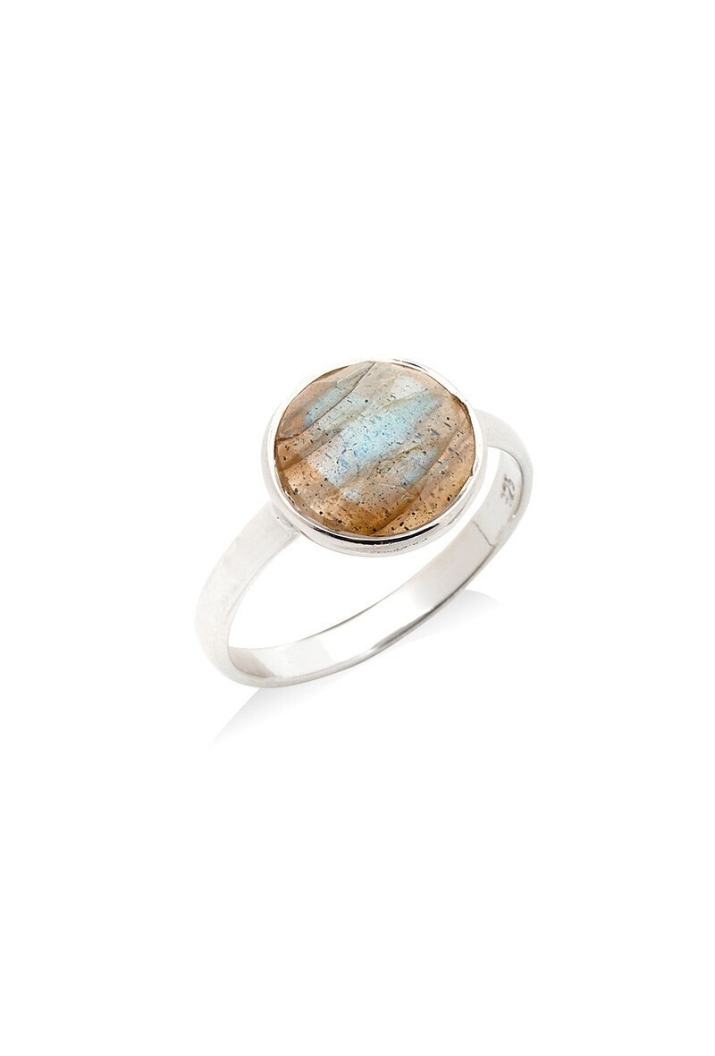 Wholesaler OPALOOK FRANCE - Ring with multicolored labradorite, in silver - CCP -BA006