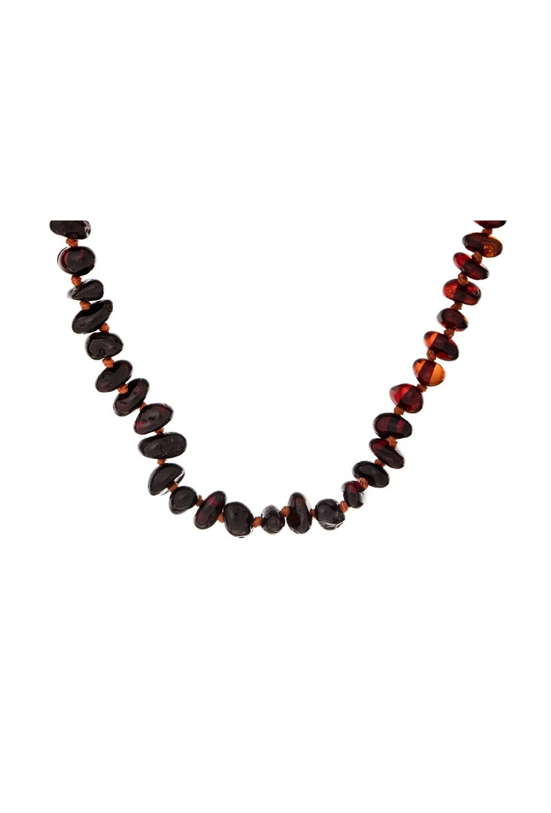 Wholesaler OPALOOK FRANCE - Necklace with multicolored amber, 32 - 33 cm - gan20 -clip