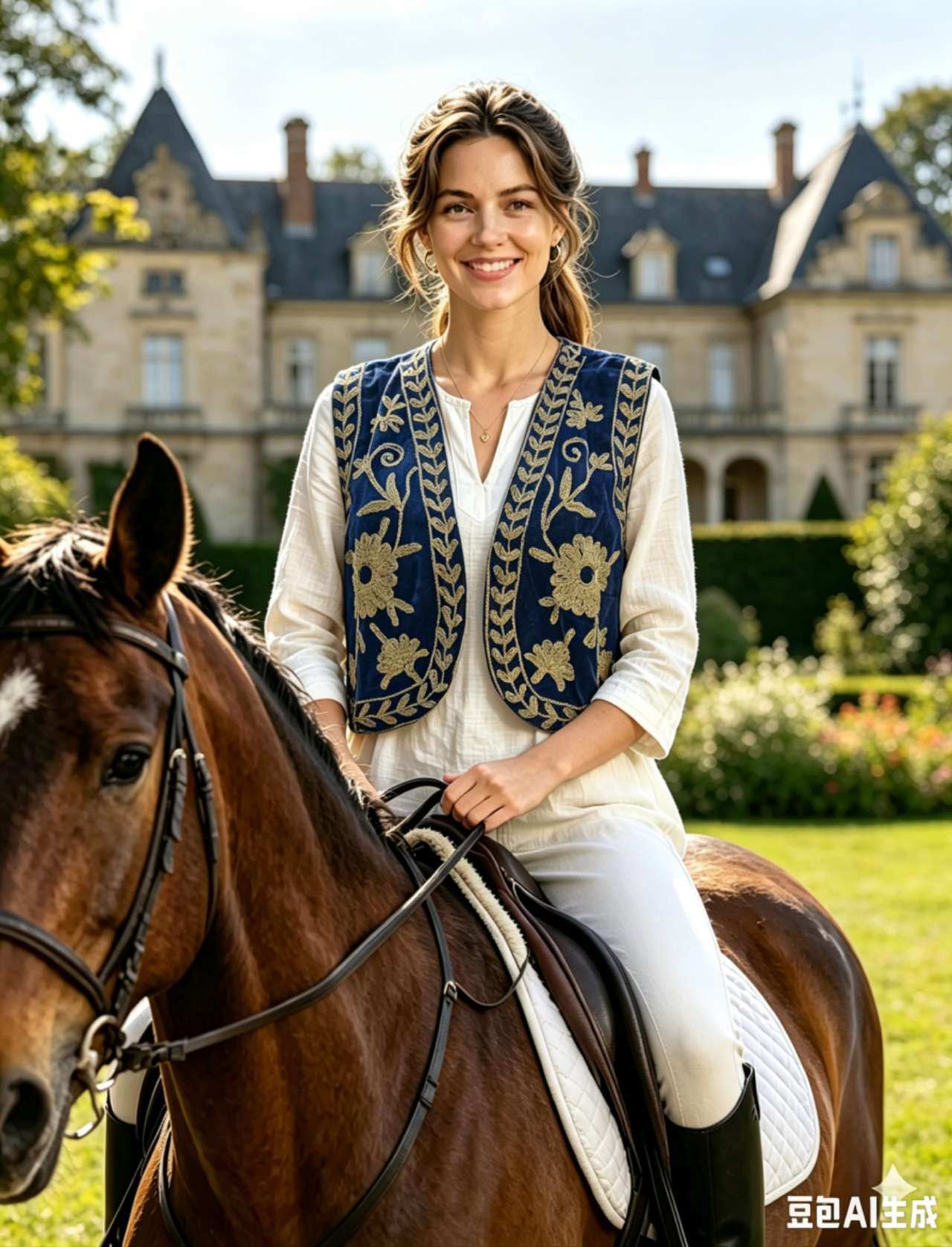 Wholesaler OPTIMUM FASHION - Embroidered velvet vest