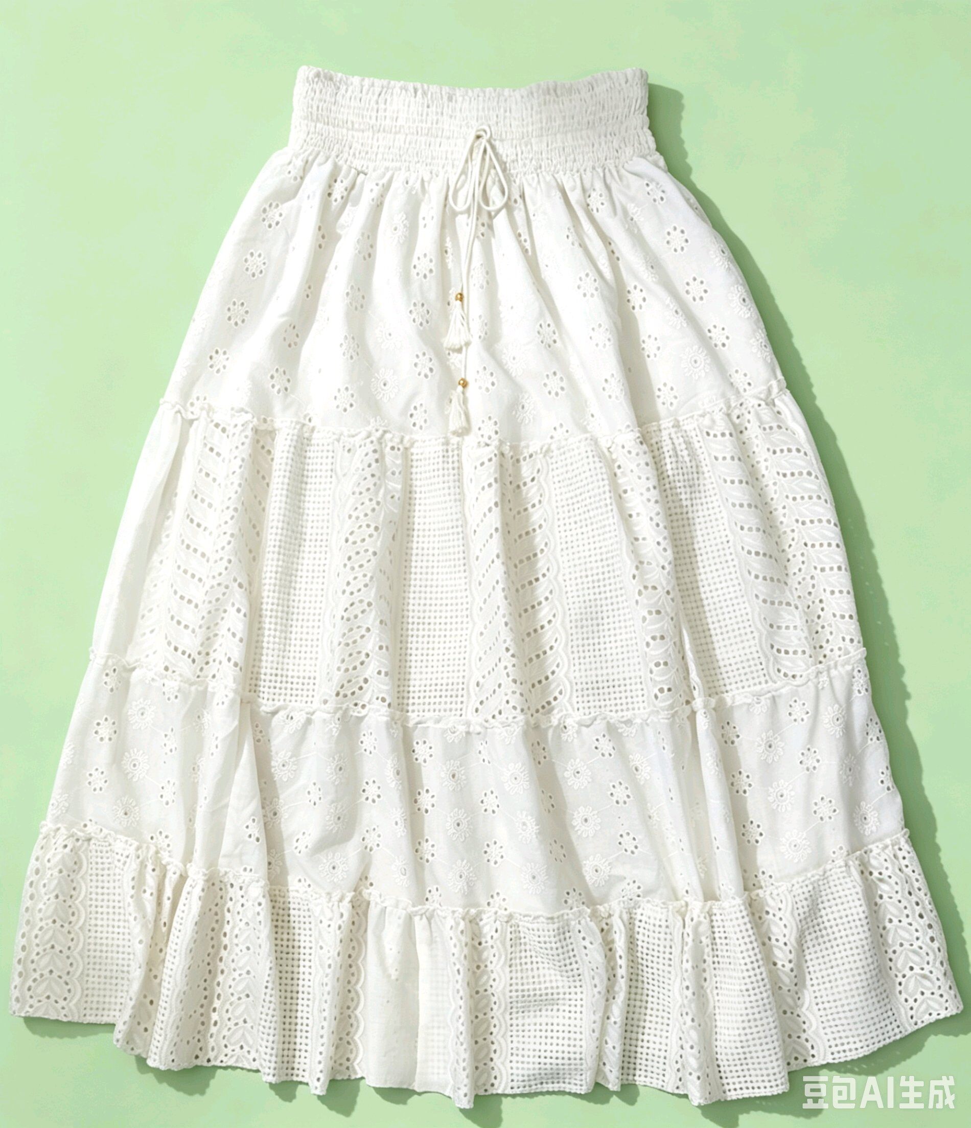 Wholesaler OPTIMUM FASHION - PLUS SIZE SANGALLO LACE SKIRT