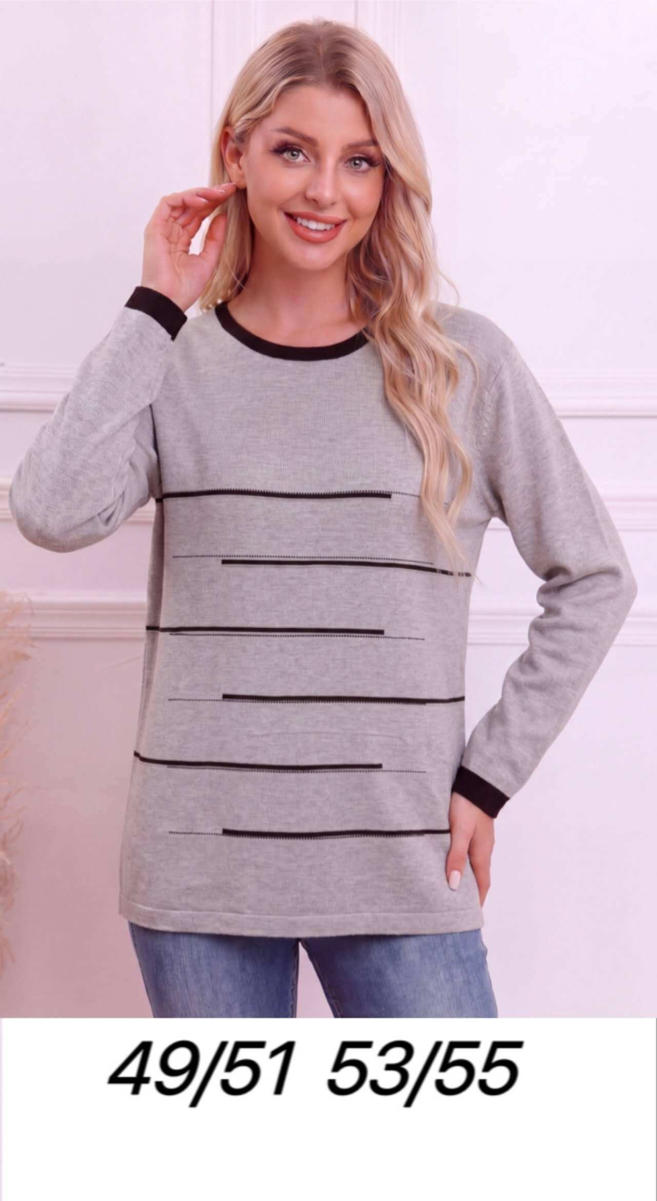 Wholesaler OPTIMUM FASHION - Plus size crew neck sweater