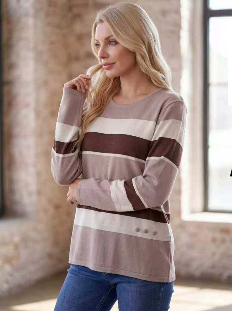 Wholesaler OPTIMUM FASHION - Crew neck jacquard sweater