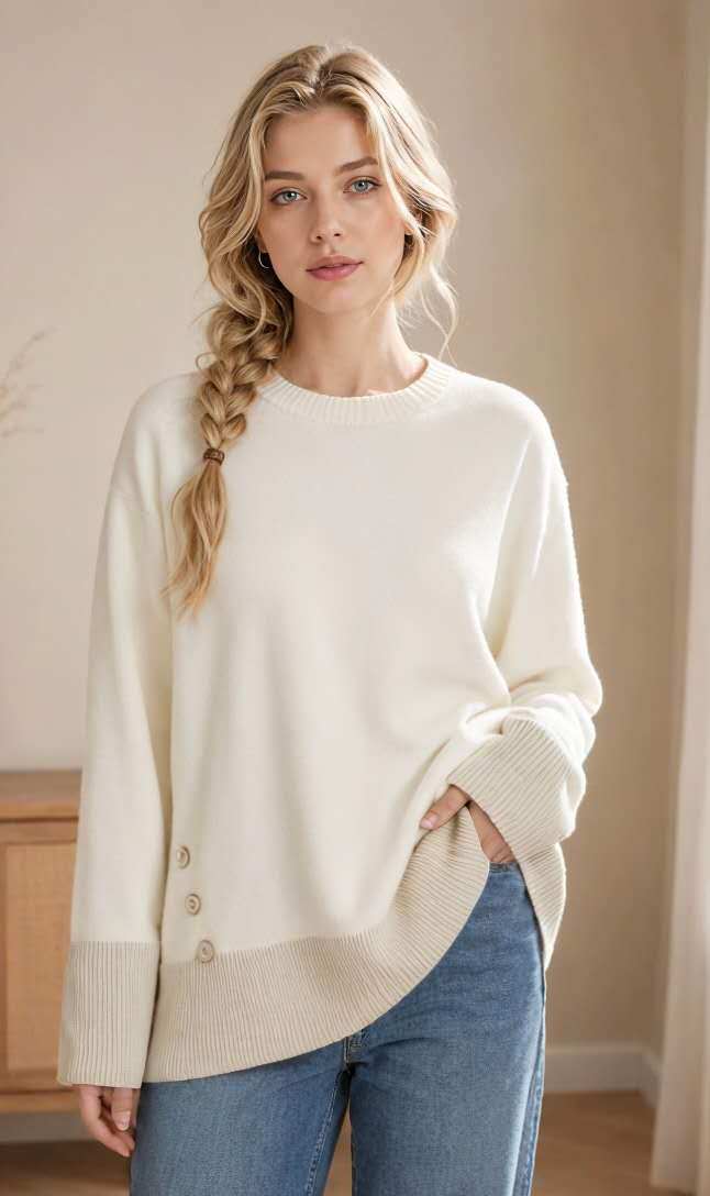 Wholesaler OPTIMUM FASHION - Casual sweater with a relaxed fit