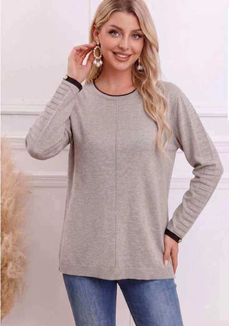 Wholesaler OPTIMUM FASHION - Crew neck jacquard sweater