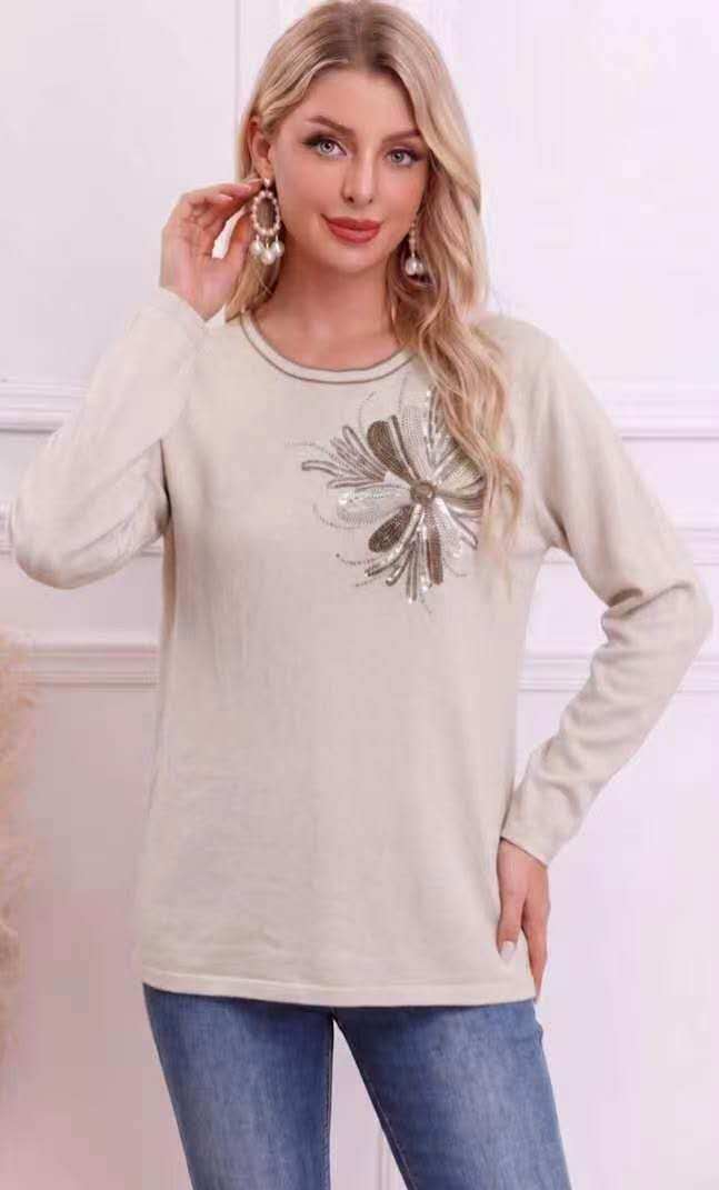 Wholesaler OPTIMUM FASHION - Crew neck jacquard sweater