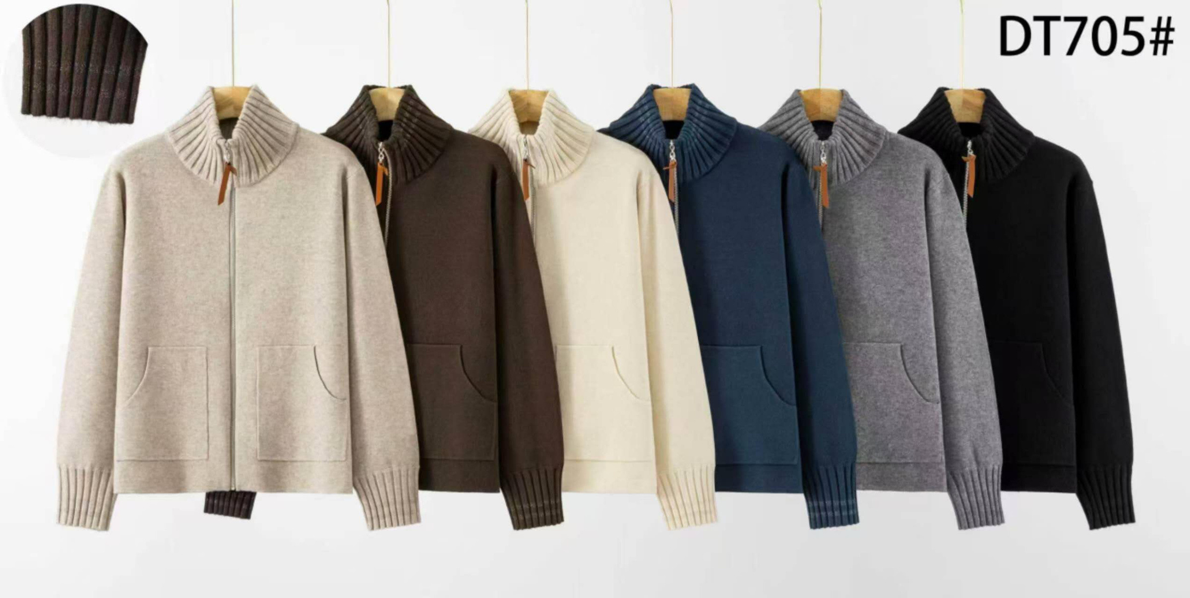 Wholesaler OPTIMUM FASHION - Zip-up cardigan, high collar