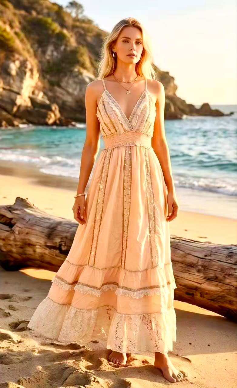 Wholesaler OPTIMUM FASHION - Vintage and embroidered dress