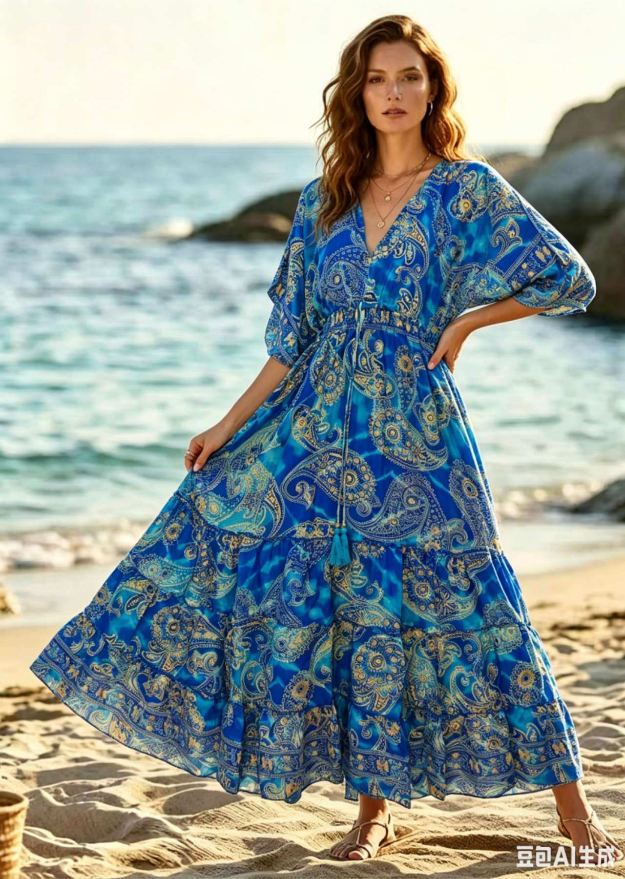 Grossiste OPTIMUM FASHION - Robes à imprimé vintage