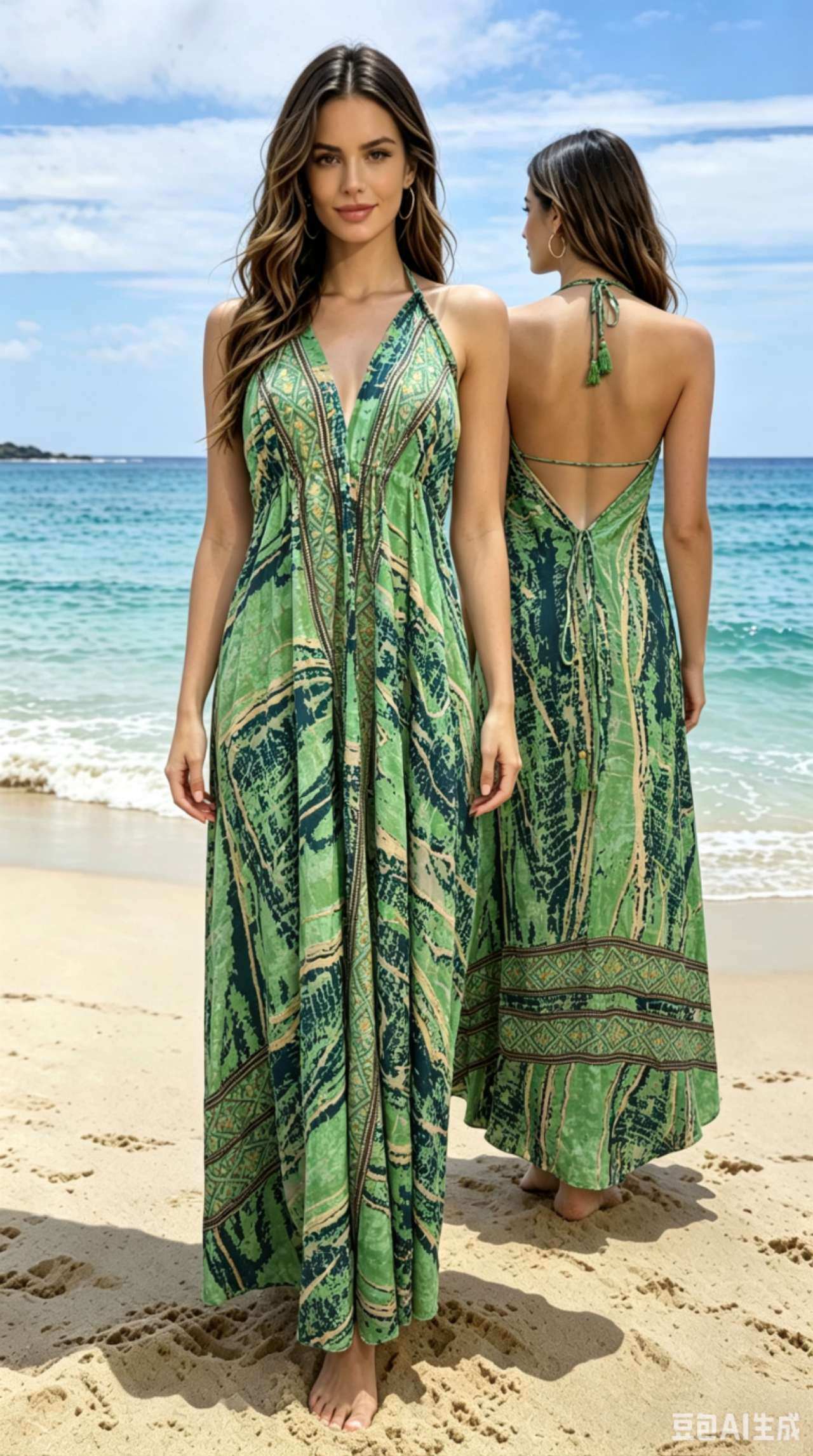 Wholesaler OPTIMUM FASHION - Dress with vintage print