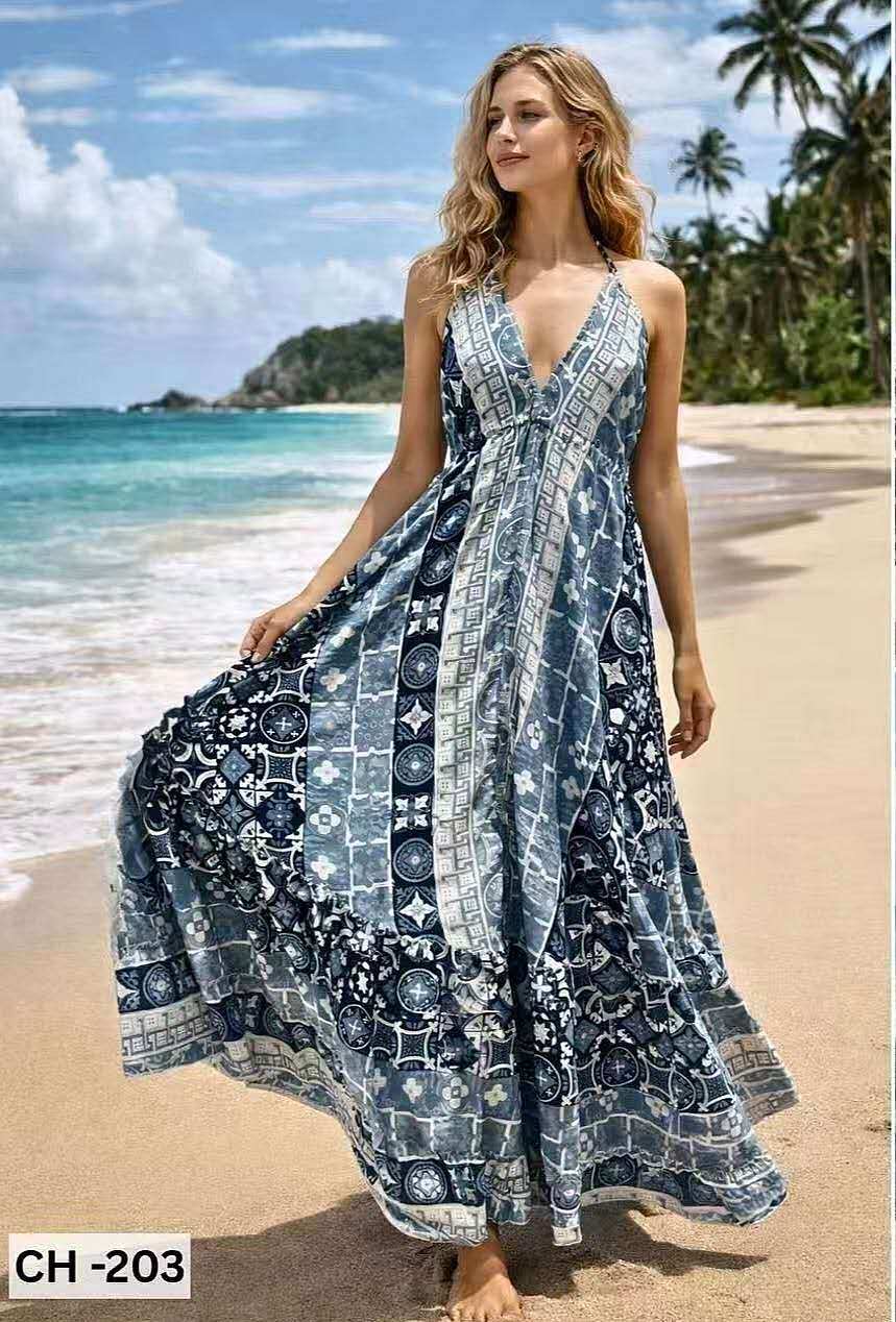 Mayorista OPTIMUM FASHION - Vestido con estampado vintage