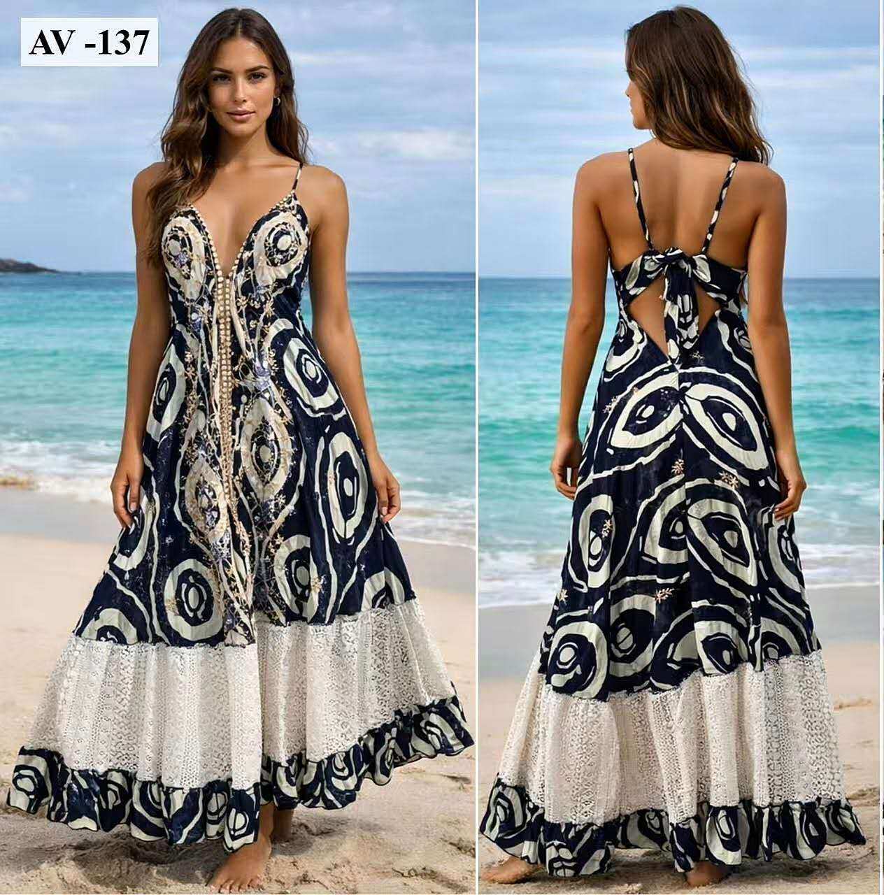 Wholesaler OPTIMUM FASHION - Bohemian style holiday summer dress