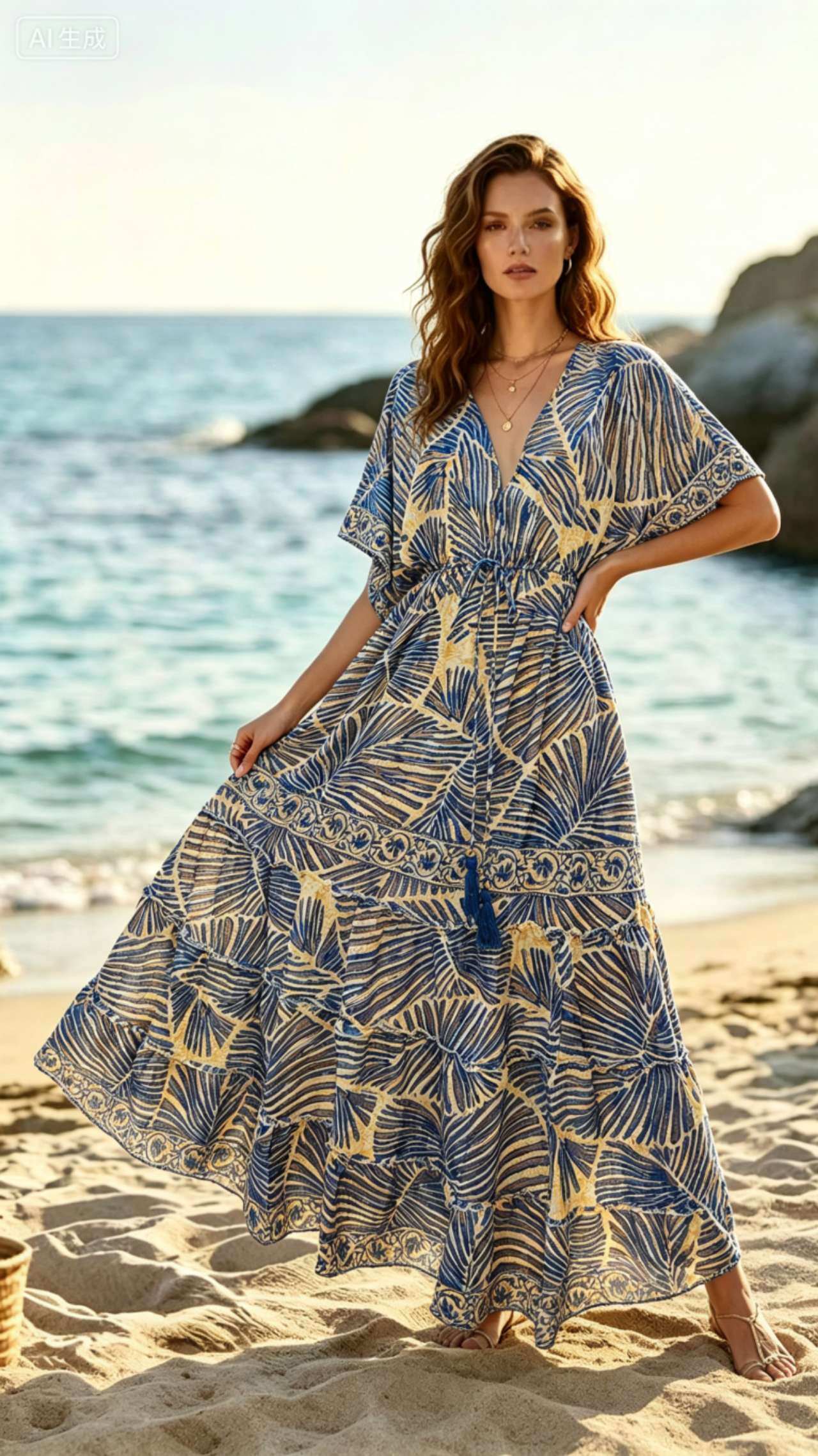 Wholesaler OPTIMUM FASHION - Vintage print dresses