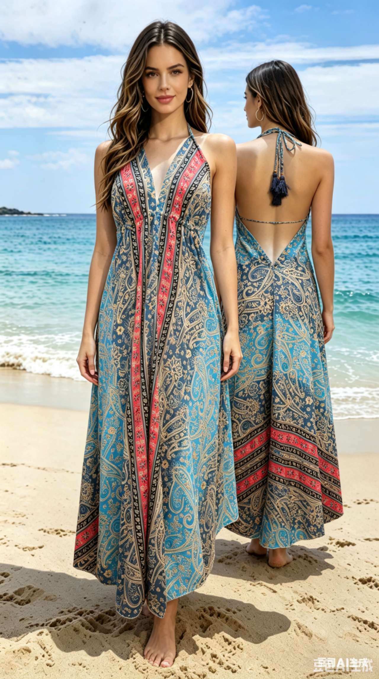 Mayorista OPTIMUM FASHION - Vestido con estampado vintage