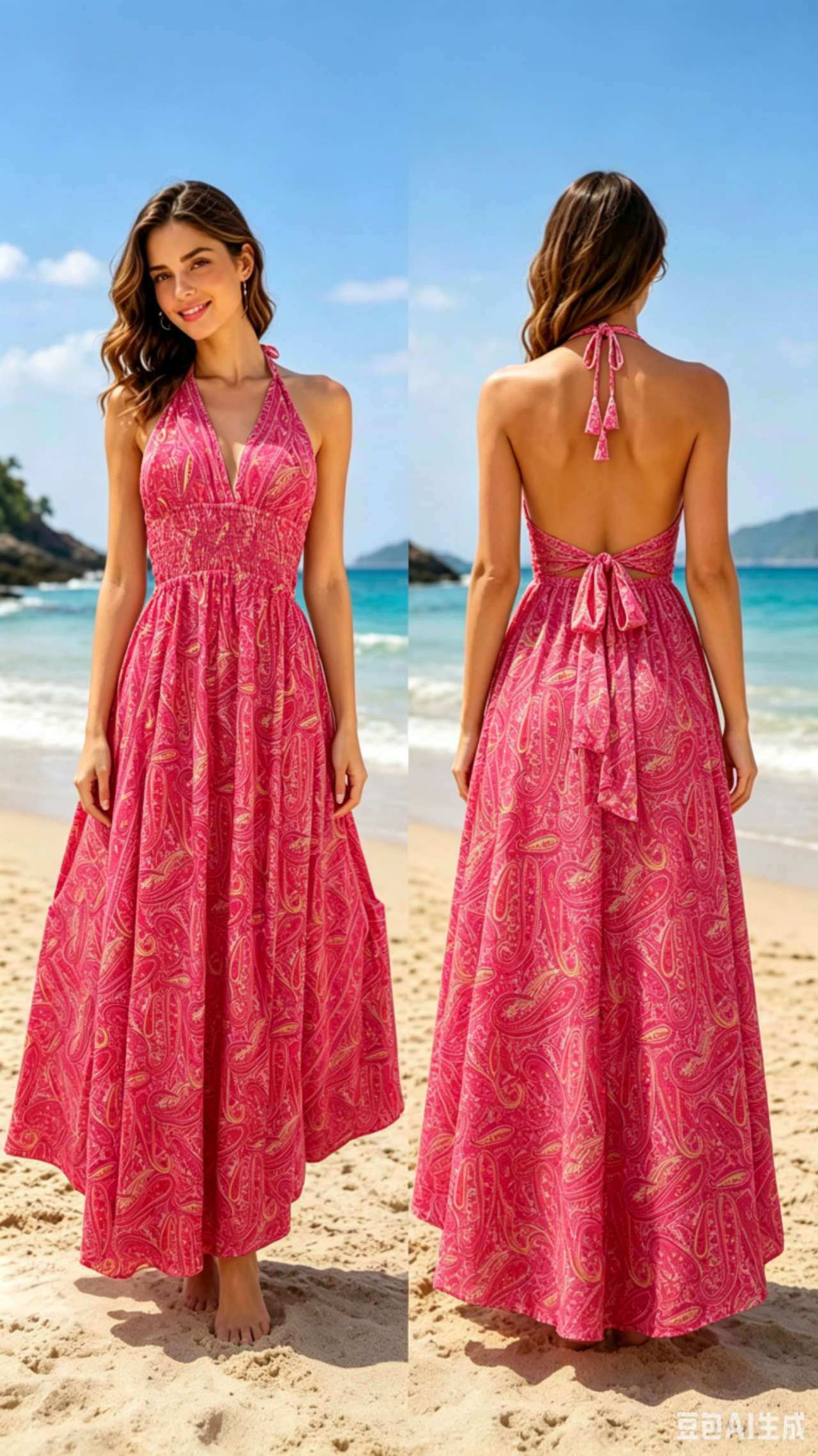 Mayorista OPTIMUM FASHION - Vestido vintage estampado