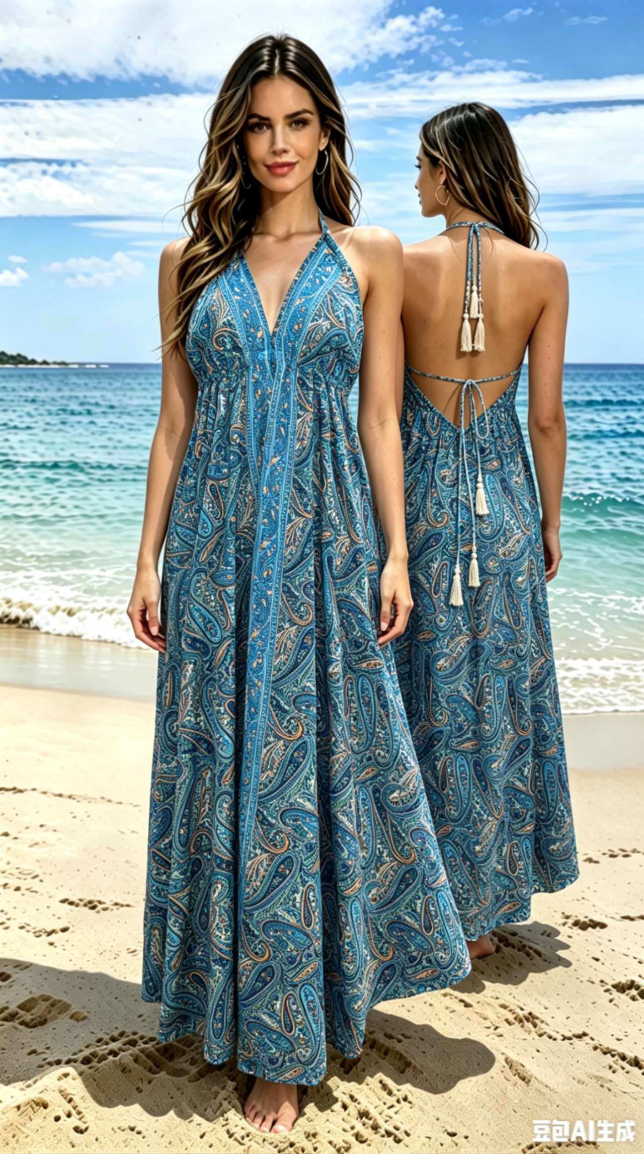 Wholesaler OPTIMUM FASHION - Dress with vintage print