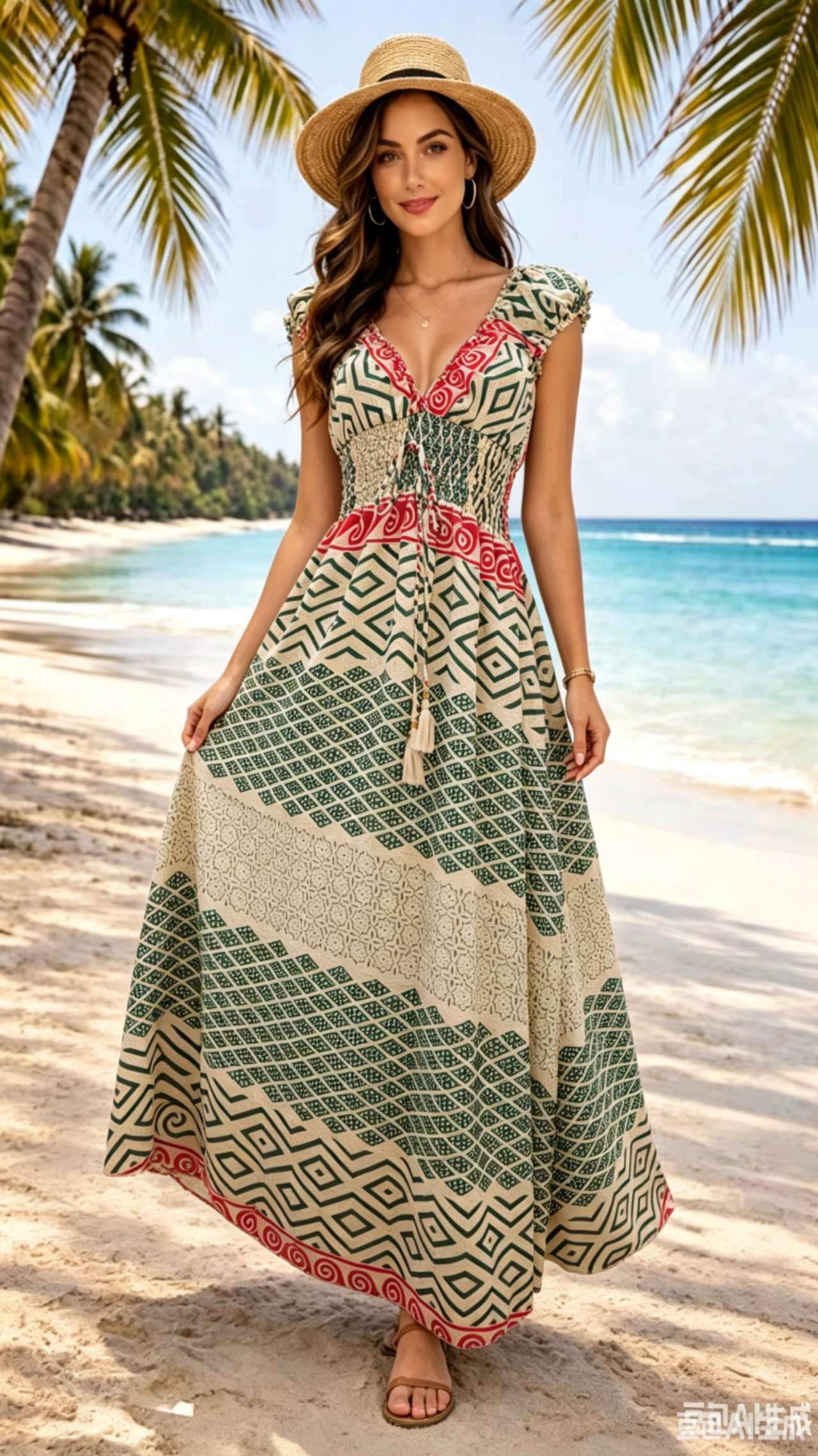 Mayorista OPTIMUM FASHION - Vestido vintage estampado