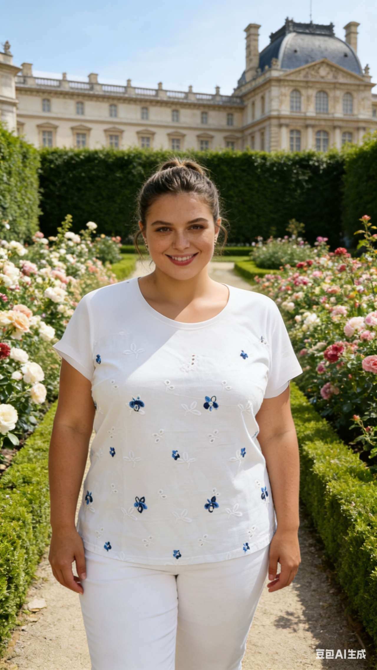 Wholesaler OPTIMUM FASHION - Plus size sweater with openwork embroidery