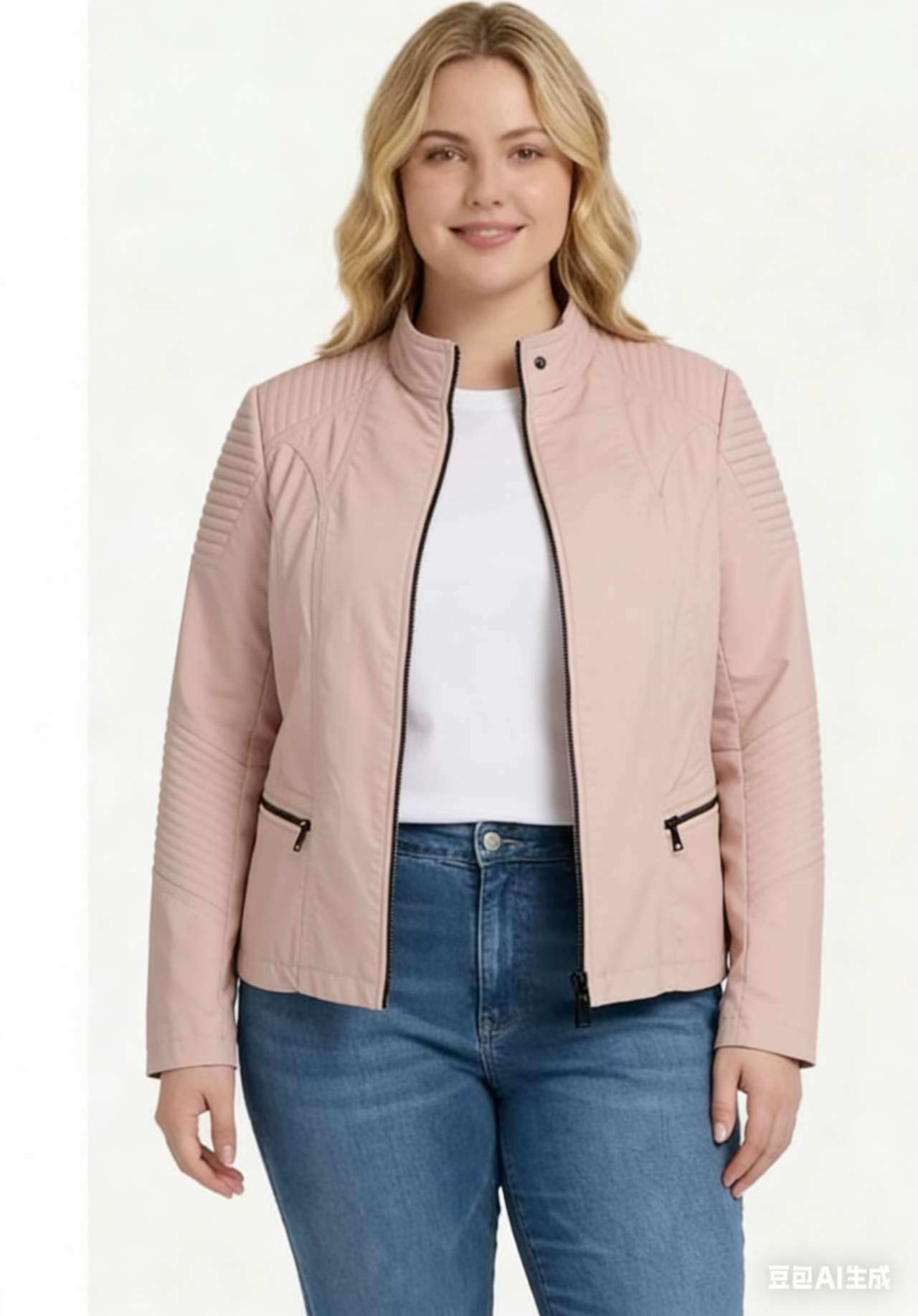 Grossiste OPTIMUM FASHION - Veste en simili cuir grande taille