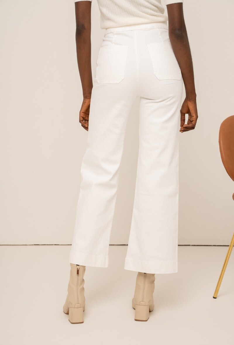 Weite Jeans - Weiß - 4 - Großformat